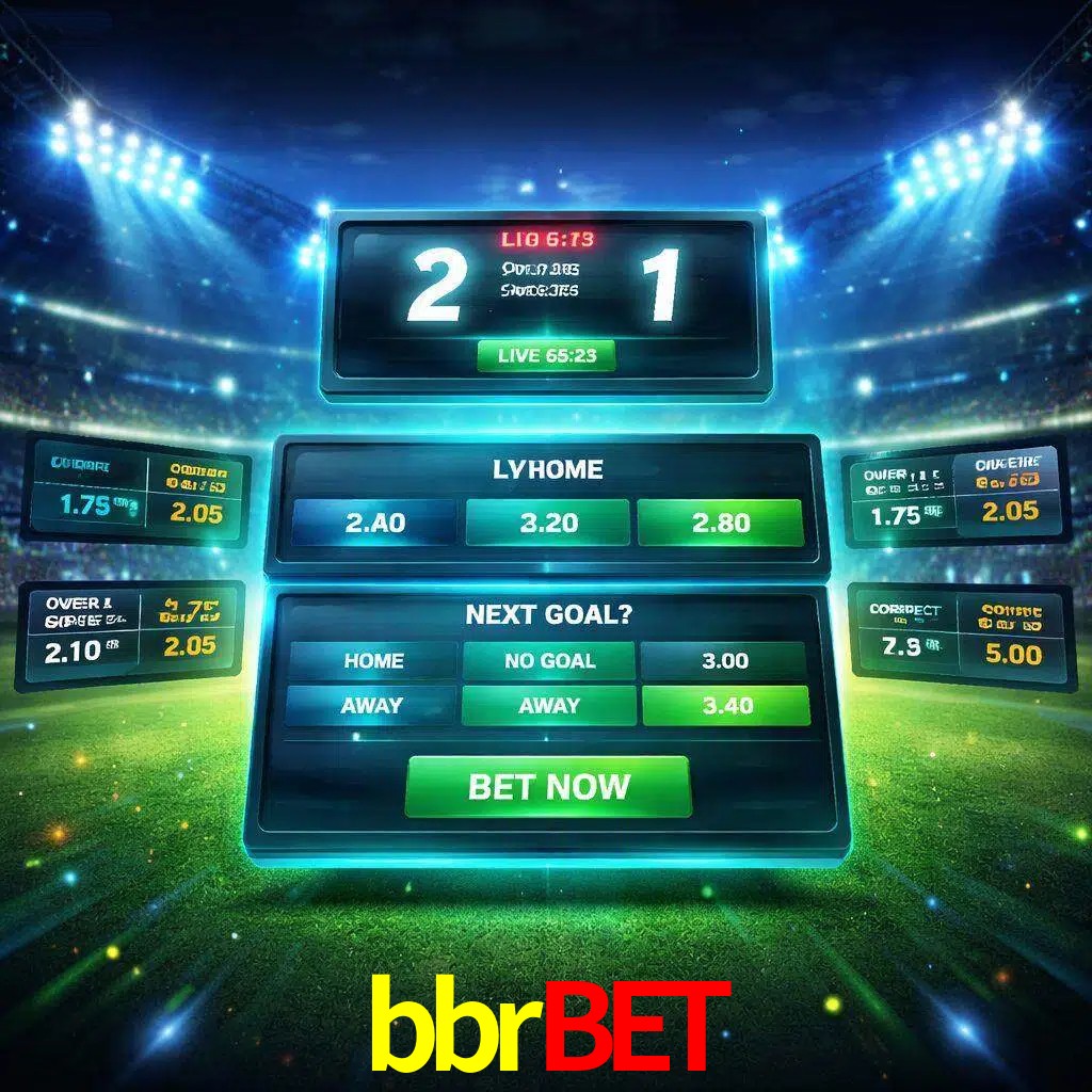 Vista de apuestas en vivo bbrbet durante un partido en curso