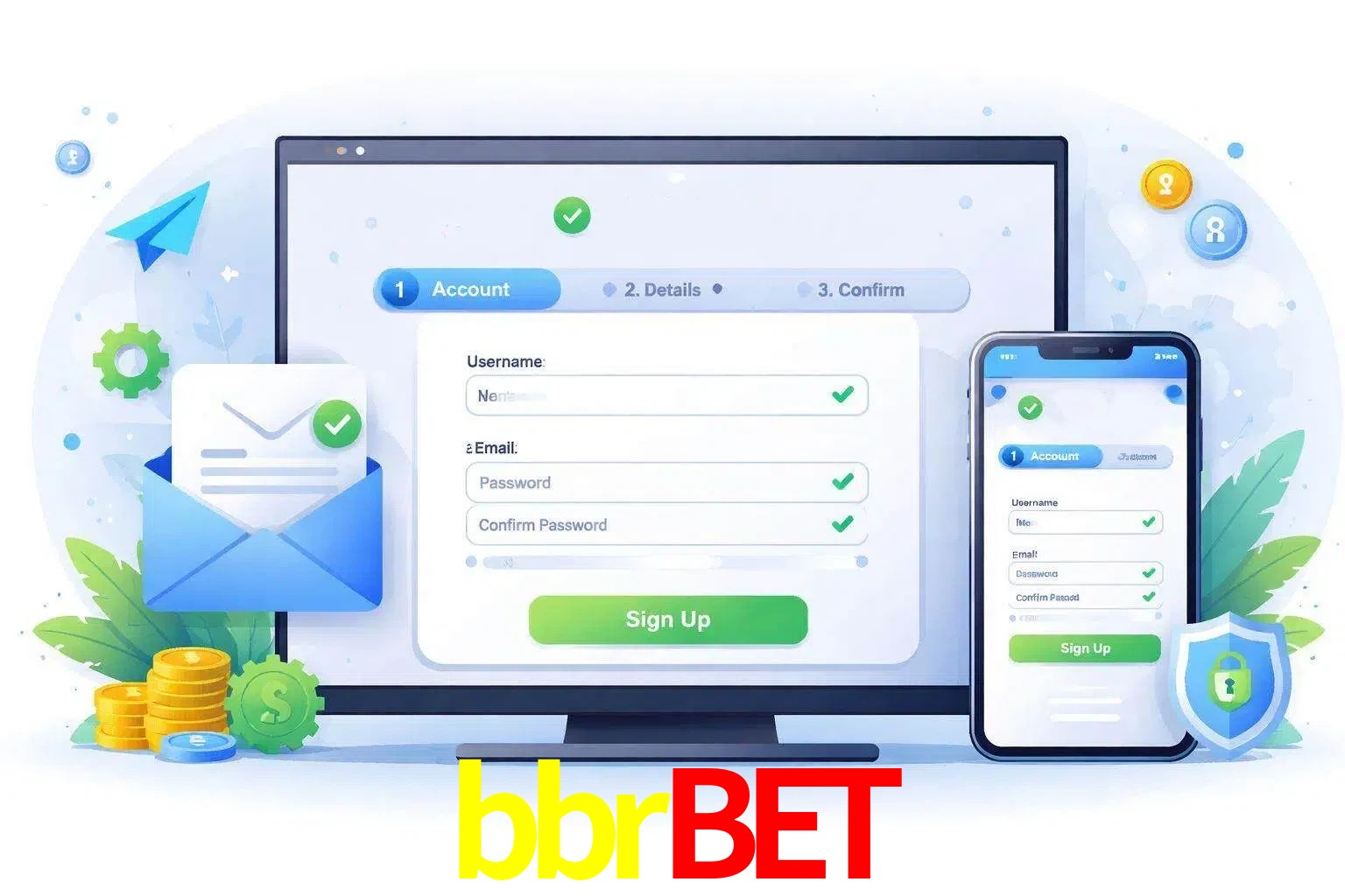 Registro de nuevo usuario y configuración de cuenta bbrbet